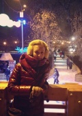 Пуховик вишневый ^_^