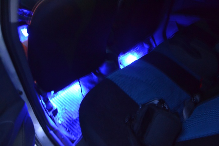 Галерея моды, отзывы о Разное Прохладный мода 4 x 3led синий ...