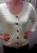 Женский кардиган Womens Knitted Patch