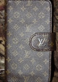 Кожаный ЧЕХОЛ Louis Vuitton на Samsung Galaxy S4